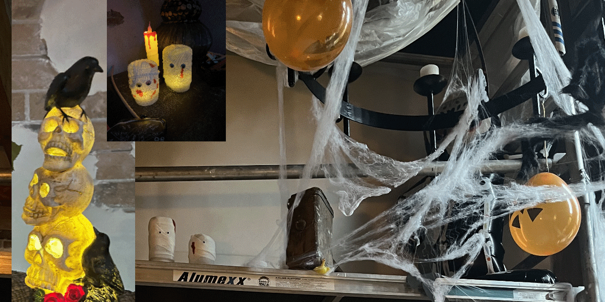 De Halloweenparty van het privé varkensstalletje van Meesteres Moriah